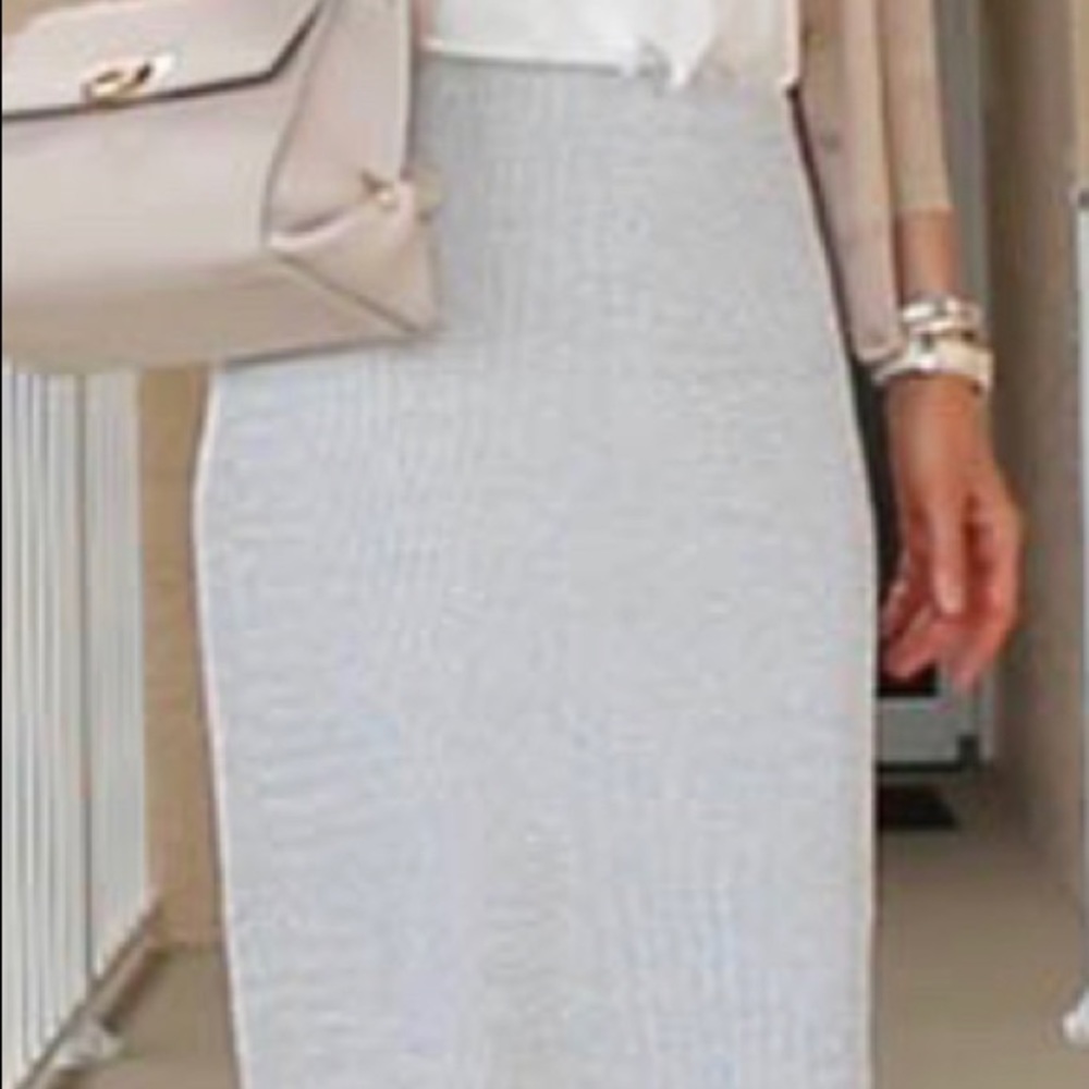 Banana Republic light blue stretch pencil skirt